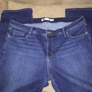 Levi’s 512 straight leg jeans.   Size 22w.